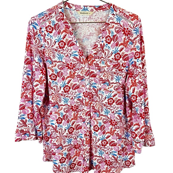 WoolOvers Tops - Woolovers linen blend floral women’s top